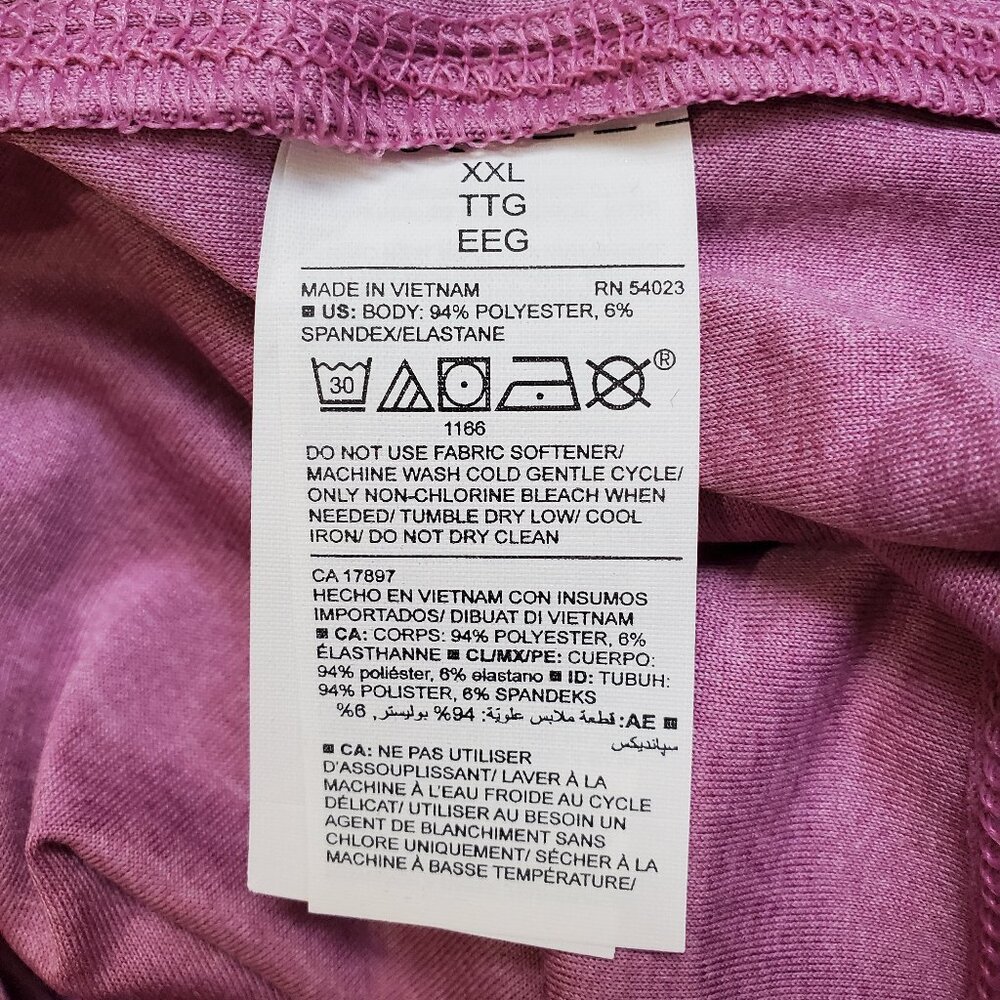 Old Navy Active Pink Go-Dry Tie-Back Short Sleeve Top XXL - Picture 5 of 5